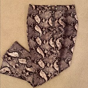 Snakeskin pants